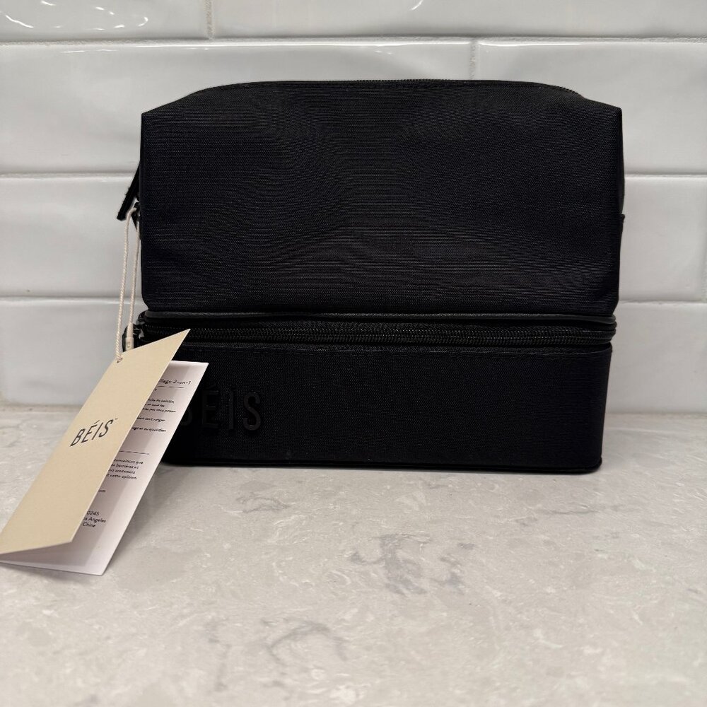 BÉIS The Cosmetic Organizer  in Black - NEW With Tags